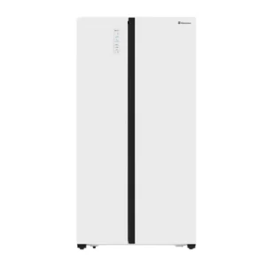 HISENSE ตู้เย็นไซด์บายไซด์ รุ่น RS670N4AW สี GLASS WHITE ขนาด 18.5 คิว