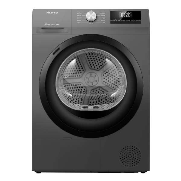Hisense DRYER Heat Pump เครื่องอบผ้าฝาหน้า 8 kg. สีเทา รุ่น DH80N1 - Image 3